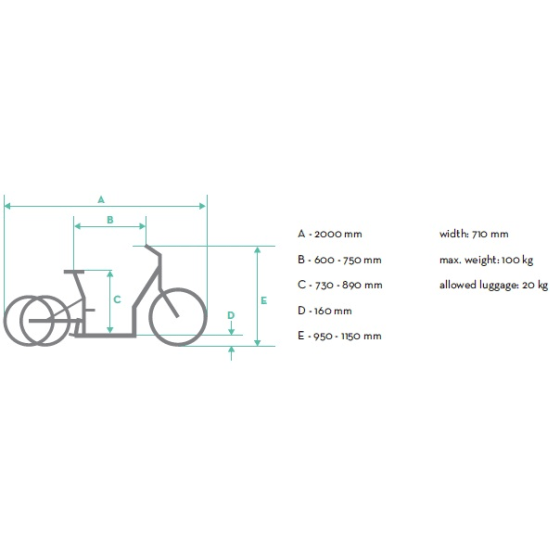 Driewieler fiets NAPOLI 2 - 24 inch - 9Ah DonkerBlauw Driewieler fiets NAPOLI 2 - 24 inch - 9Ah DonkerBlauw